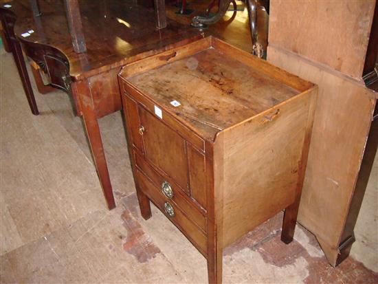 George III mahogany night commode